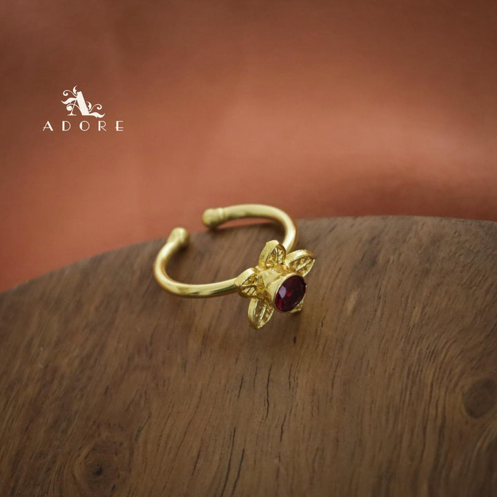 Elissa Flower Glossy Ring