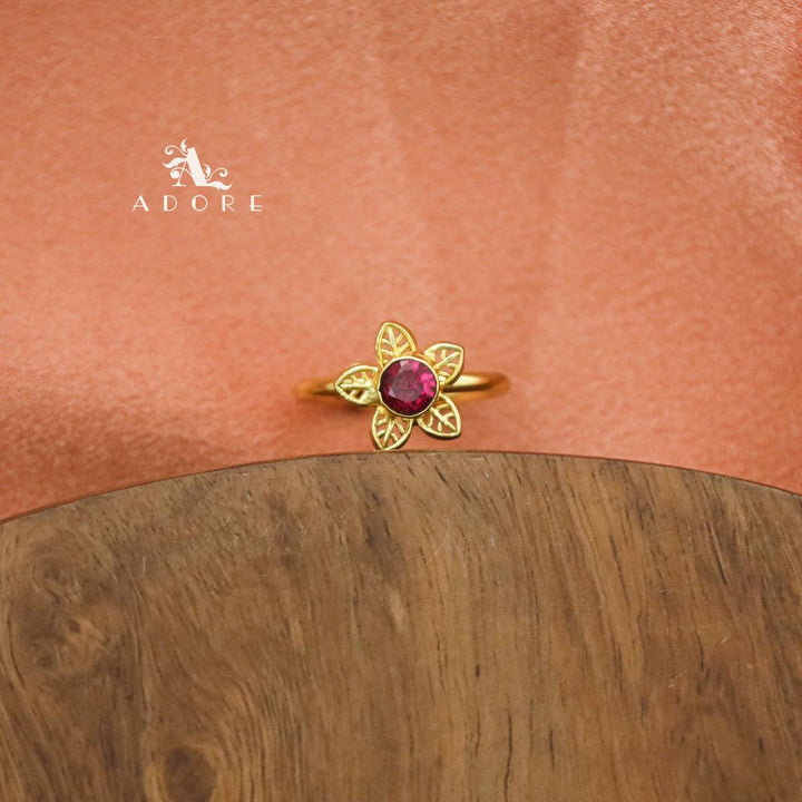 Elissa Flower Glossy Ring
