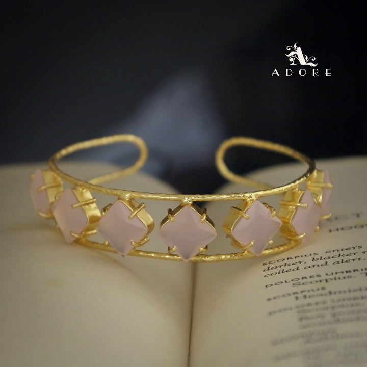 Textured Adonai 7 Stone Diamond Bangle