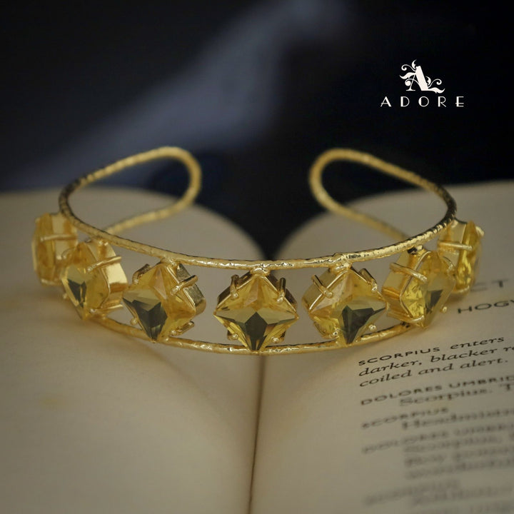 Textured Adonai 7 Stone Diamond Bangle