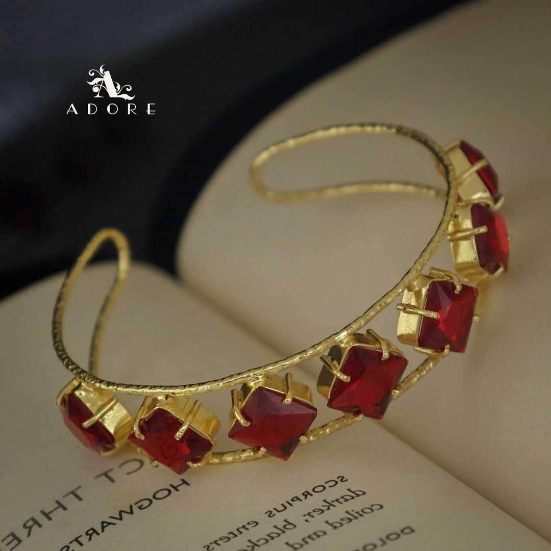 Textured Adonai 7 Stone Diamond Bangle