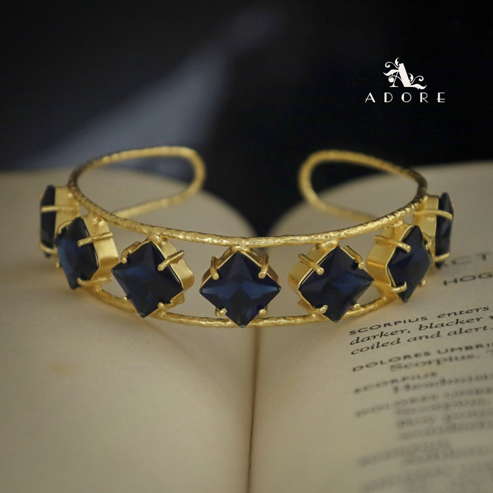 Textured Adonai 7 Stone Diamond Bangle