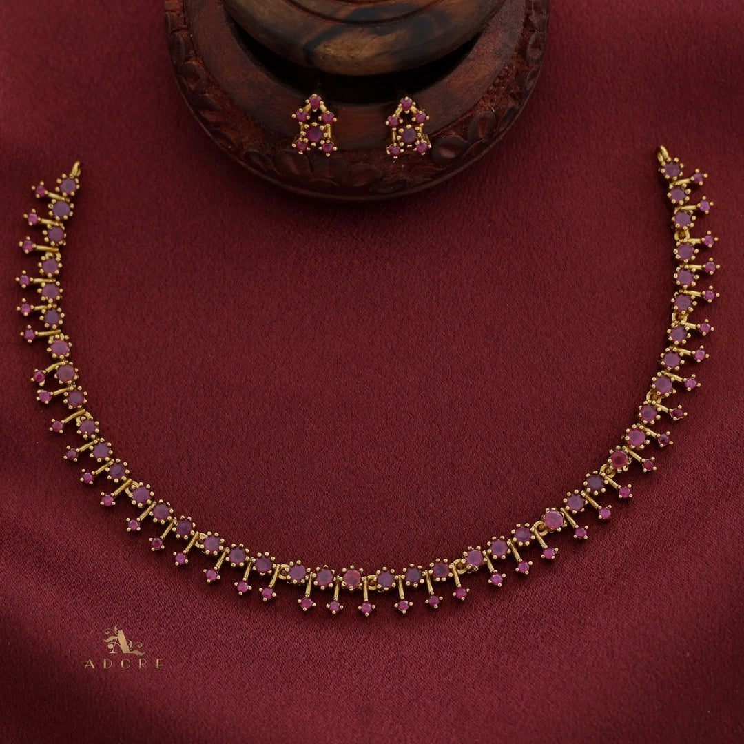 Mithraksha Short Neckpiece With Stud
