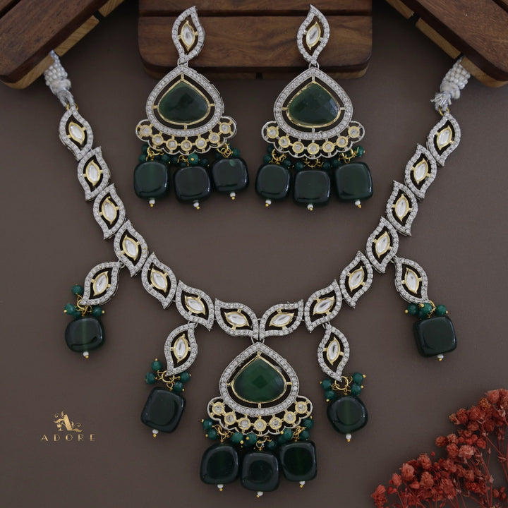 Rochana Kundan Neckpiece With Earring