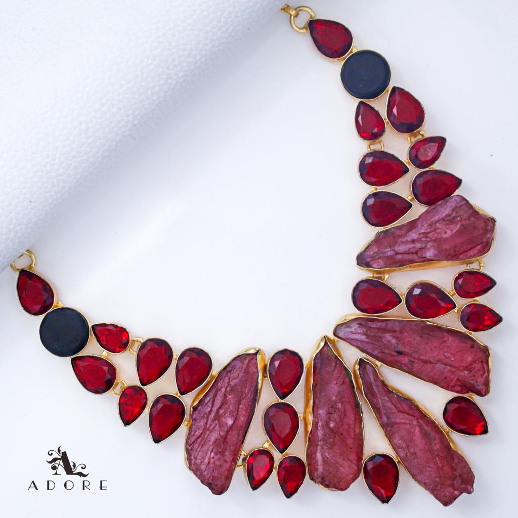 jeena Red Neckpiece