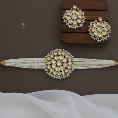 Samvritha Kundan Choker With Earrings