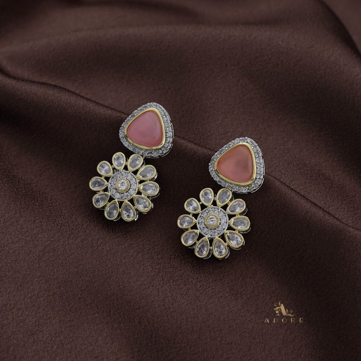 Theerdha Dual Tone Neckpiece With Earring