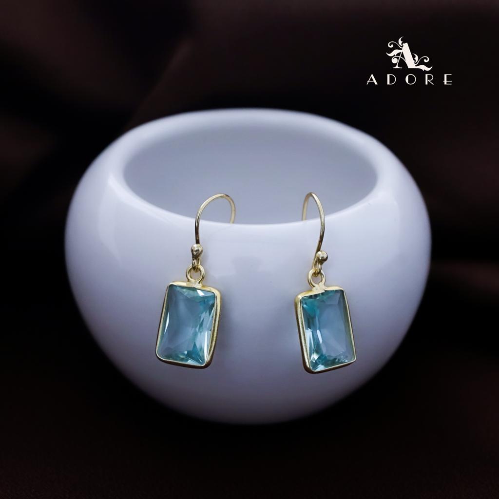 Cercel Rectangle Glossy Drop