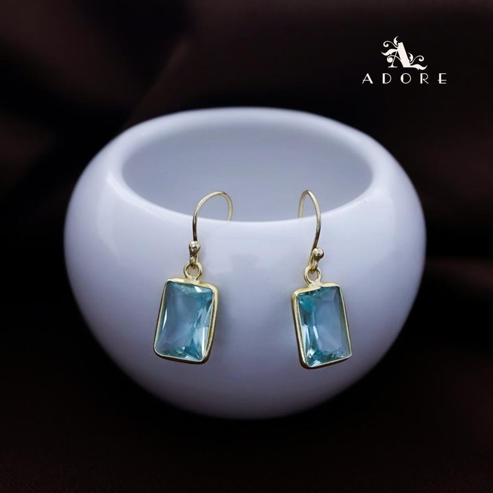 Cercel Rectangle Glossy Drop