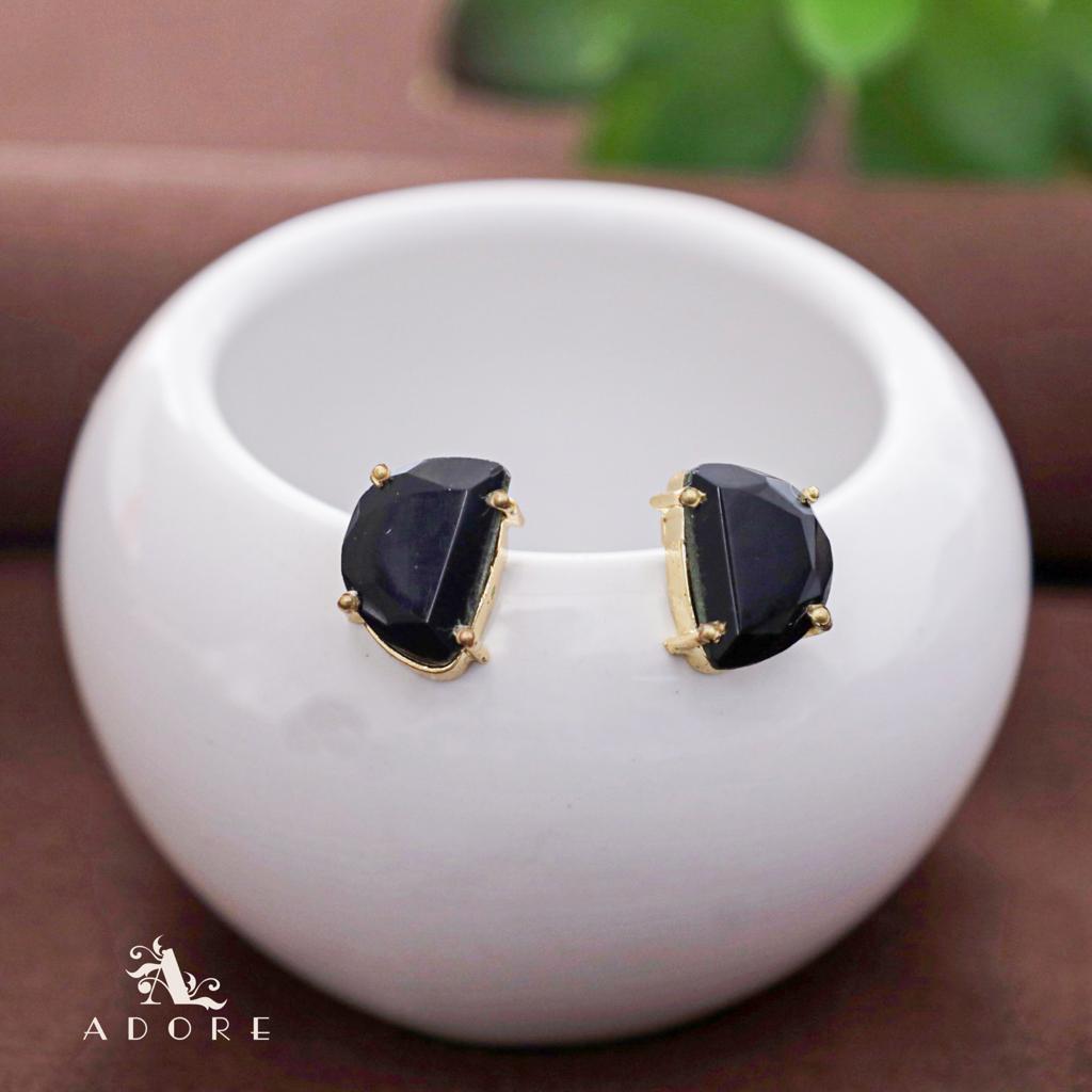 Memphis Semi Circle Glossy Stud