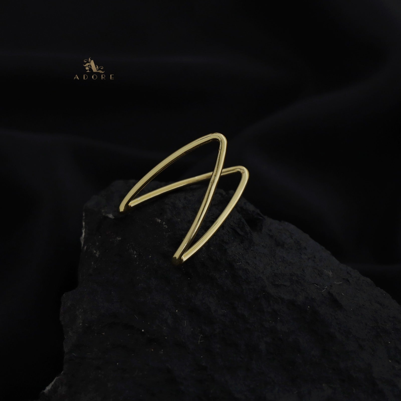 Golden Vinn Ring – Adore By Priyanka