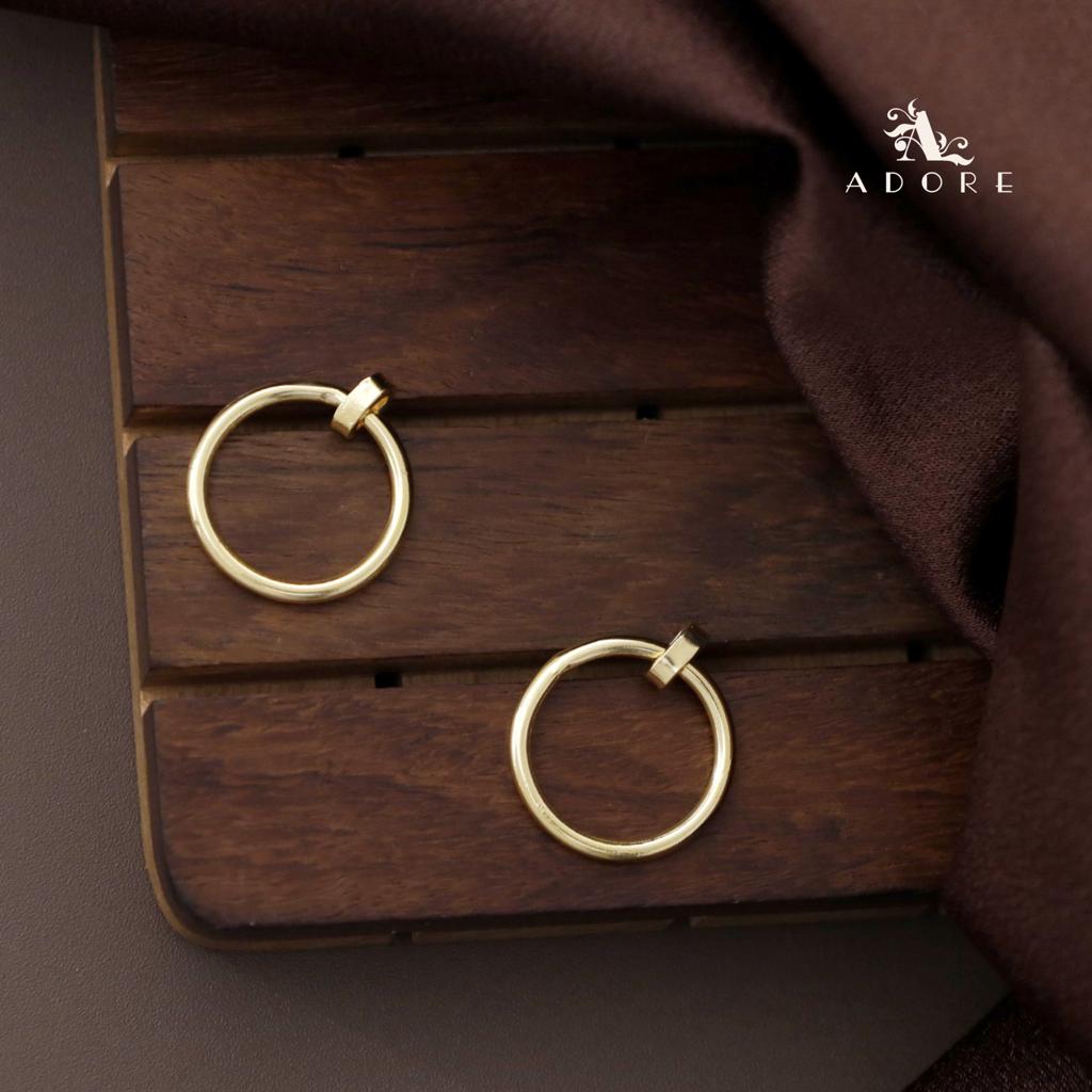 Golden Ring Earring