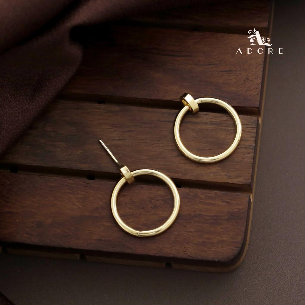 Golden Ring Earring