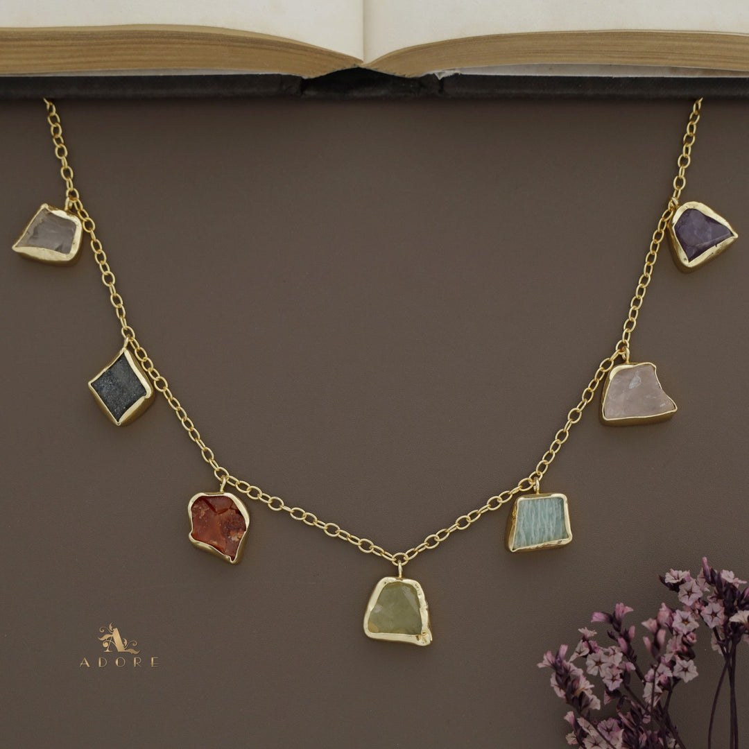 Thinkal 7 Raw Stone Neckpiece