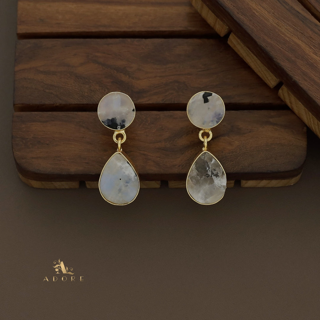 Circle And Drop Earring
