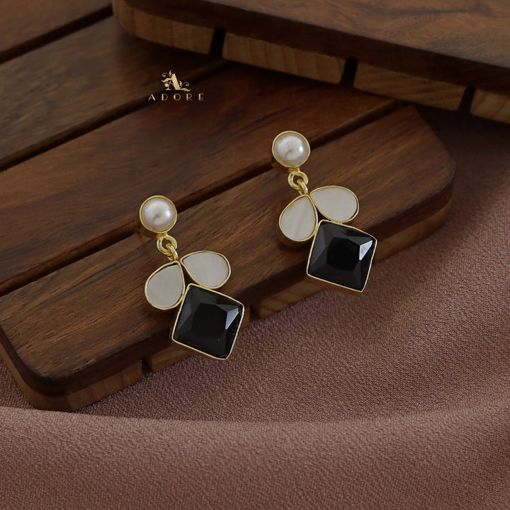 Pearl MOP Glossy Diamond Earring