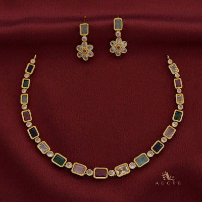 Krithika Short Neckpiece With Earring