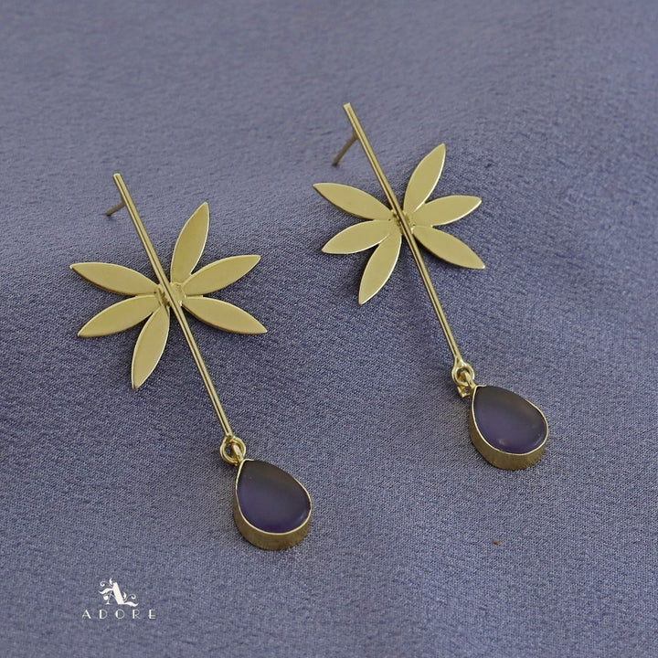 Miya Flower Drop Earring