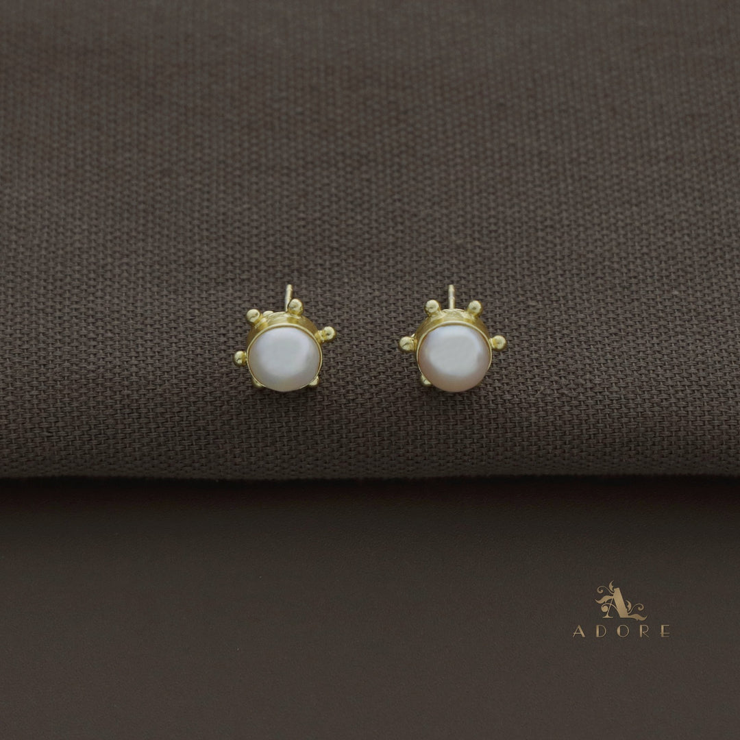 Baroona Moon Pearl Neckpiece With Earring