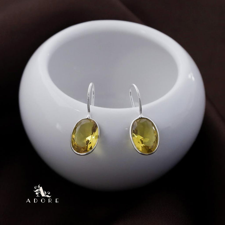 Cercel Silver Oval Drops