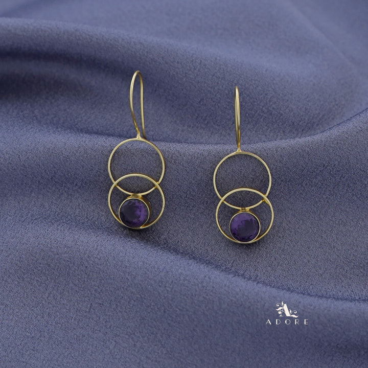 Golden Tri Round Glossy Drop