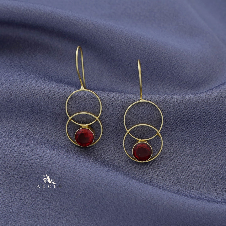 Golden Tri Round Glossy Drop