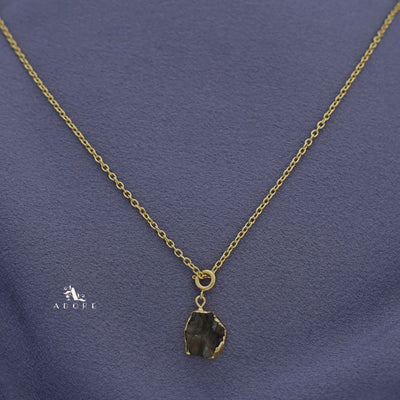 Golden Merrill Raw Stone Neckpiece