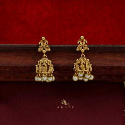 Abhinaya Premium Kashi Short Neckpiece With Jhumka