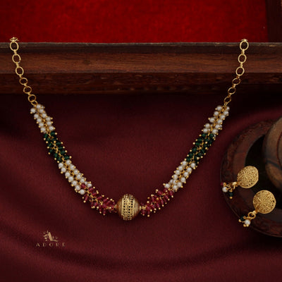 Yadvi Short Neckpiece / Choker With Earring