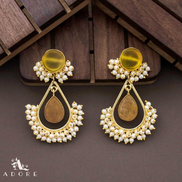 Adore - Raw Stone Angelic Earrings (Colour Options)