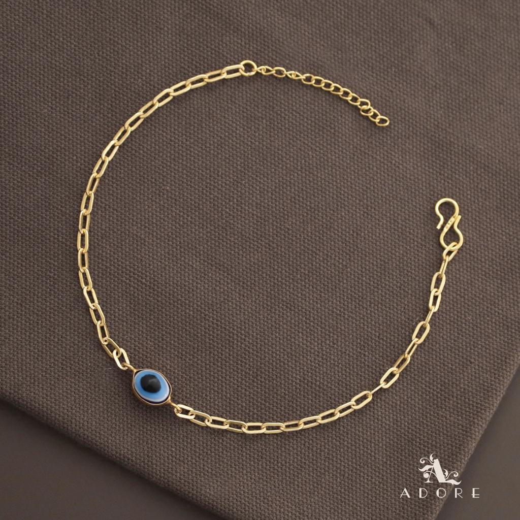 Evil Eye Golden Anklet