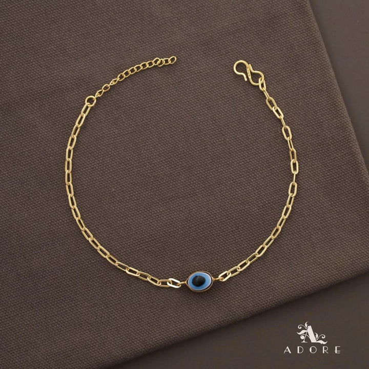 Evil Eye Golden Anklet