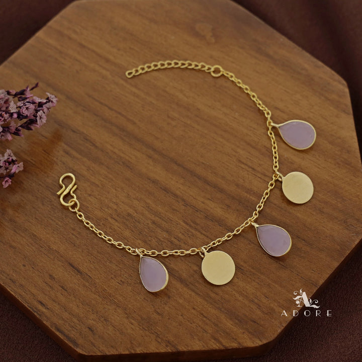 Golden Coin + Glossy Drop Bracelet