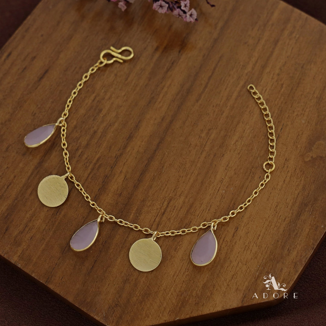 Golden Coin + Glossy Drop Bracelet