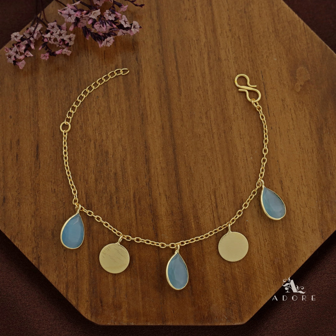 Golden Coin + Glossy Drop Bracelet