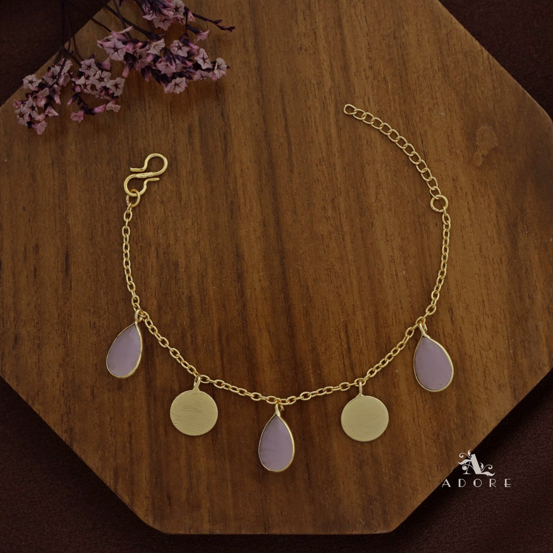 Golden Coin + Glossy Drop Bracelet