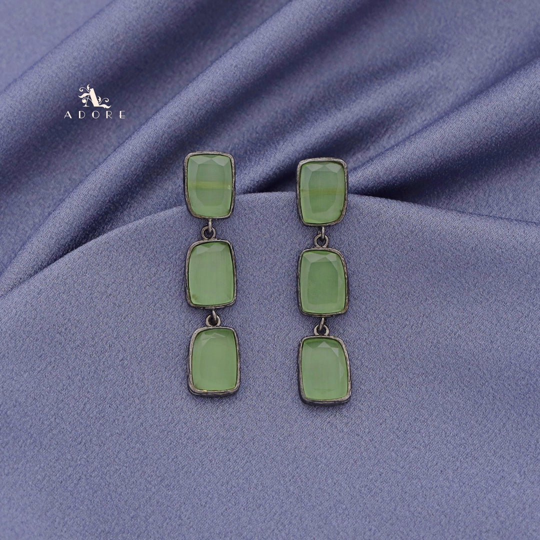 Sapphira Glossy Rectangle Earring