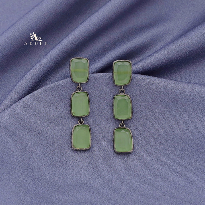 Sapphira Glossy Rectangle Earring