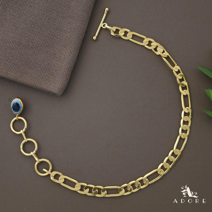 Evil Eye Golden Chain Anklet (Single Piece)