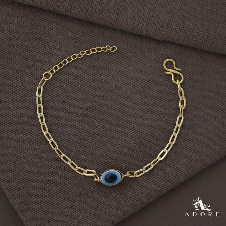 Evil Eye Golden Shell Chain Bracelet