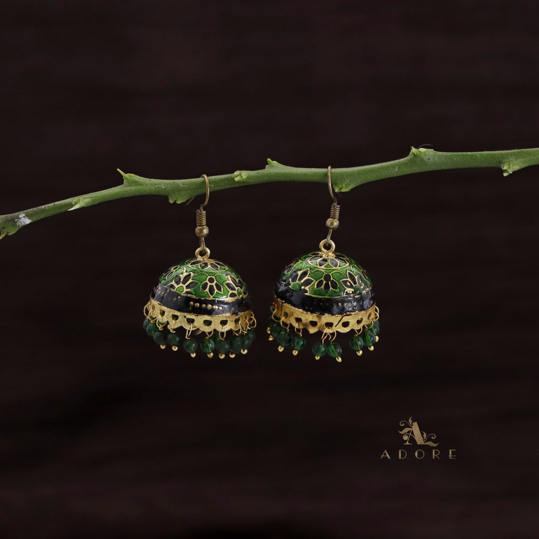 Kaitha Handpainted Pearl Jhumka Drop