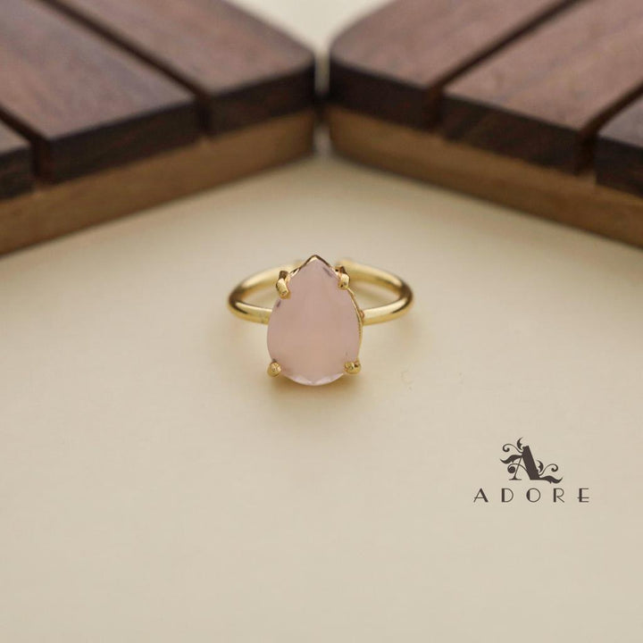 Golden Claw Glossy Drop Ring