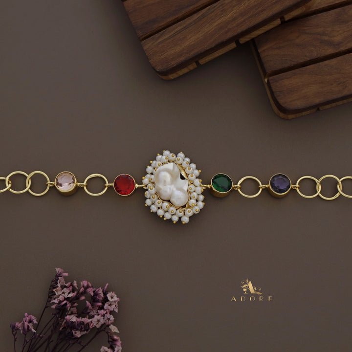 Cluster Baroque Glossy Ring Choker / Neckpiece