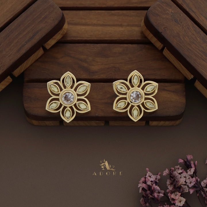 Rika Floral Long Neckpiece With Earring