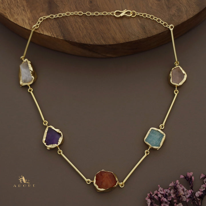 Nehal Raw Stone Short Neckpiece
