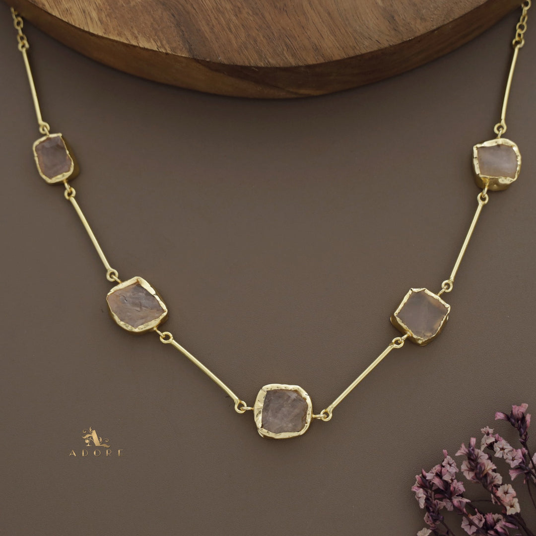 Nehal Raw Stone Short Neckpiece