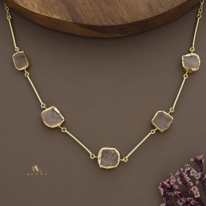 Nehal Raw Stone Short Neckpiece