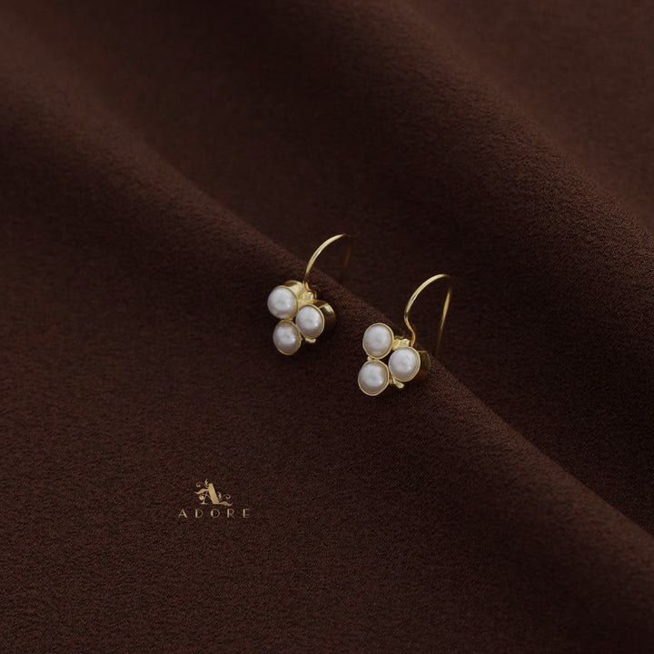 Golden Tri Pearl Drop ( 5MM )