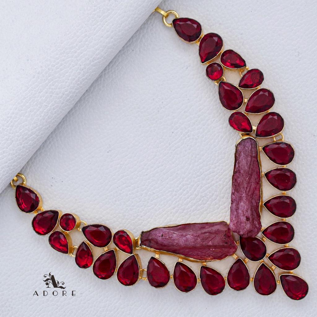 Shobitha Maroon Neckpiece