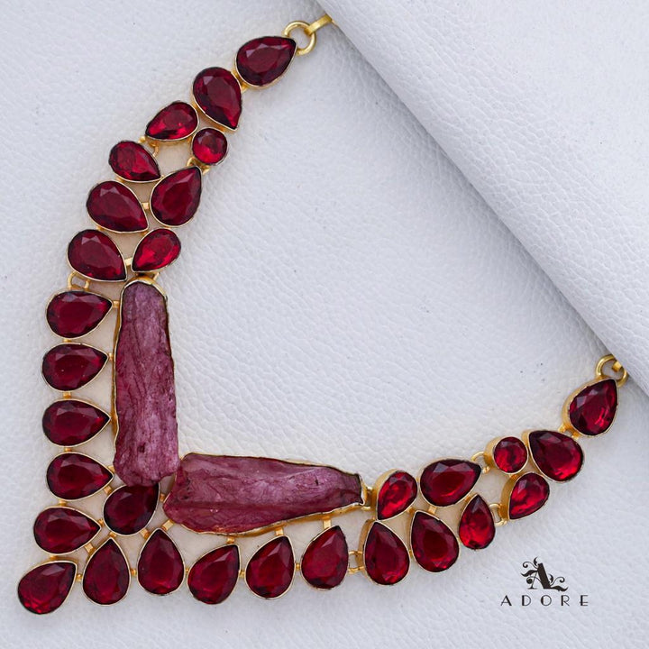 Shobitha Maroon Neckpiece